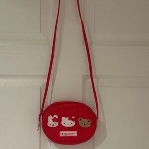 Hello Kitty Sanrio 2000s Red Kitty Crossbody Purse Bag RARE Vintage Kitty